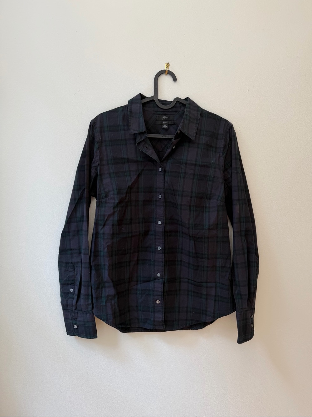 Black Plaid J.Crew Shirt